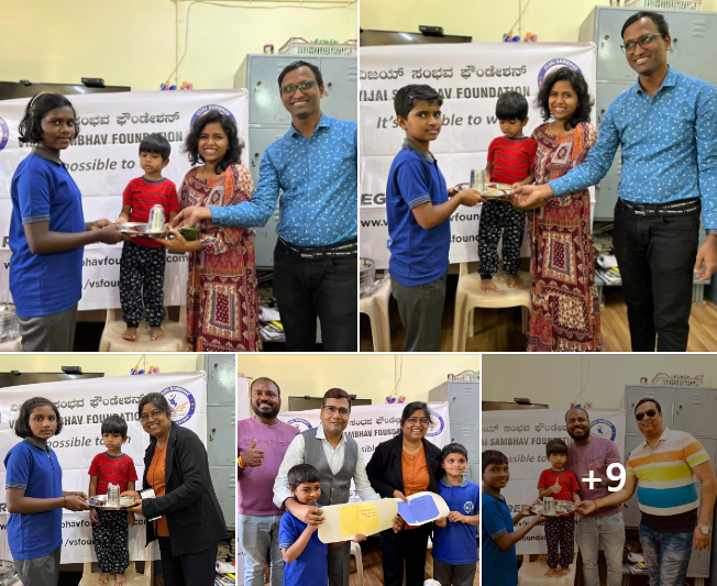 Vijai Sambhav team served Orphanage Kids by distri...