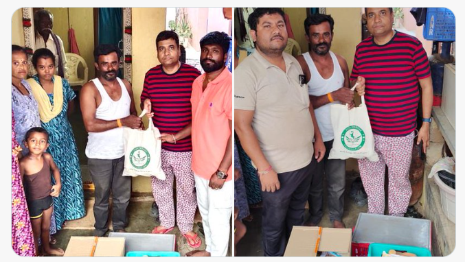 VSF supported Narayanappa, a housekeeping staff me...