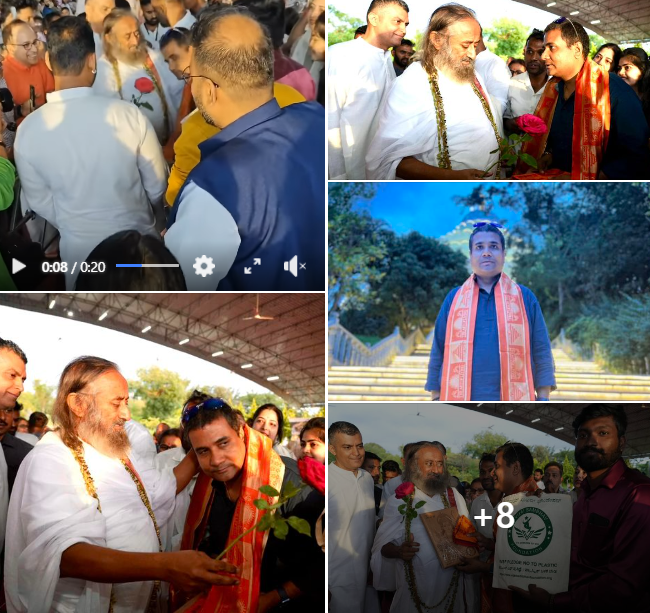 Sri Sri Ravi Shankar ji (Gurudev) listened patient...