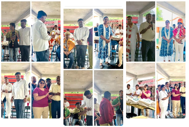 Vijai Sambhav Foundation volunteers received a war...