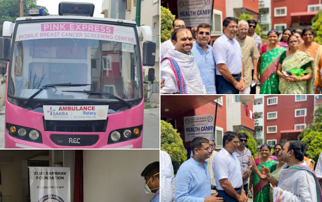 “health check-up camp along with SAKRA HOSPITAL” o...